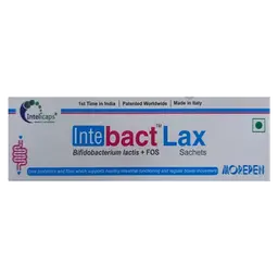 Dr. Morepen Intebact LAX Pre & Probiotics Supplement for Digestive Health