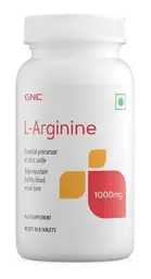 GNC L-Arginine 1000 mg | Fuels Muscle Growth | Boosts Nitric Oxide Production | Improved Oxygen Flow | Supports Heavy Training | Formulated in USA | 1000mg Per Serving | 90 Tablets icon