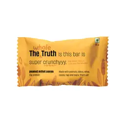 The Whole Truth Super Crunchy 13g Protein Bar with No Added Flavours and Preservatives for Healthy Snacking