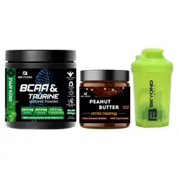 Beyond Fitness - BCAA isotonic energy drink & High Protein Peanut butter  + Free 400ml Shaker  (Combo)  icon