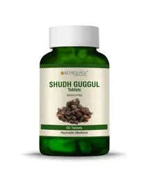 Bio Resurge - Shudh Guggul Tablets - Good for Cardiac wellness, Blood lipid and Manage cholesterol level - 60 Tablets icon