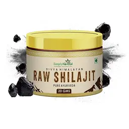 Simply Herbal Natural Raw Shilajit Asphaltum Resin for energy levels and stamina - 20 g icon