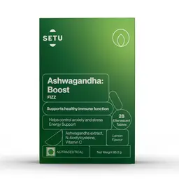 Setu Ashwagandha: Boost Effervescent | 500mg Ashwagandha, 400mg N-Acetylcysteine & 40mg Vitamin C | Reduces Fatigue, Stress & Builds Endurance | Supports Overall Wellbeing icon