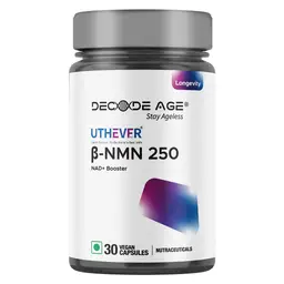 Decode Age Uthever NMN 250 with Nicotinamide Mononucleotide for Improved Muscle Strength, Neurological function and Heart health icon