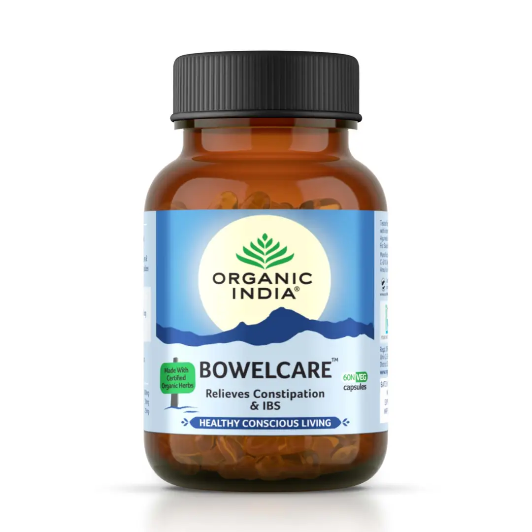 Organic India Bowelcare Capsules - Pack of 1 (60 Capsules)