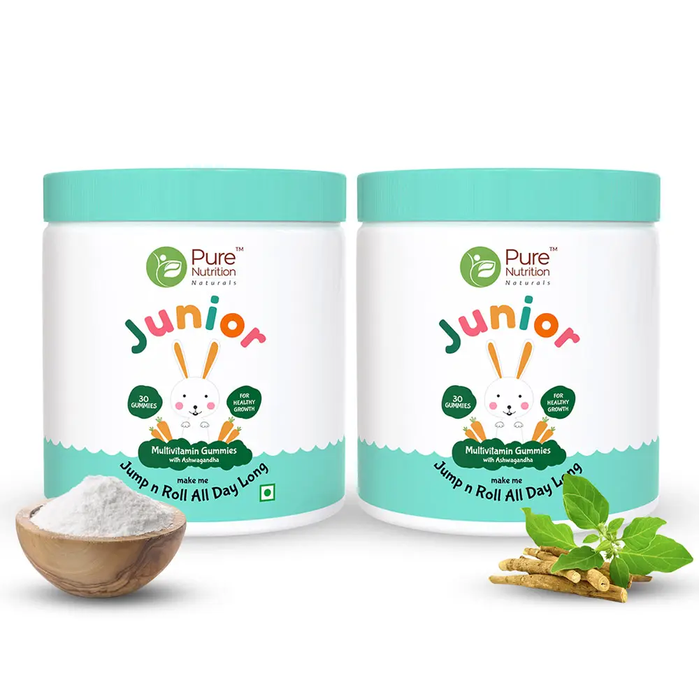 Pure Nutrition Kids Multivitamin for Growth and Development Support - Pack of 2 (60 Tablets)