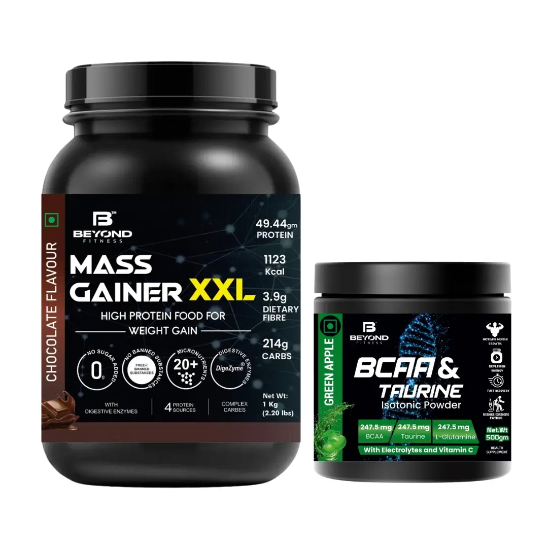 Beyond Fitness - MASS Power - Mass Gainer + BCAA (Combo) - Combo Pack (Mass Gainer + BCAA)