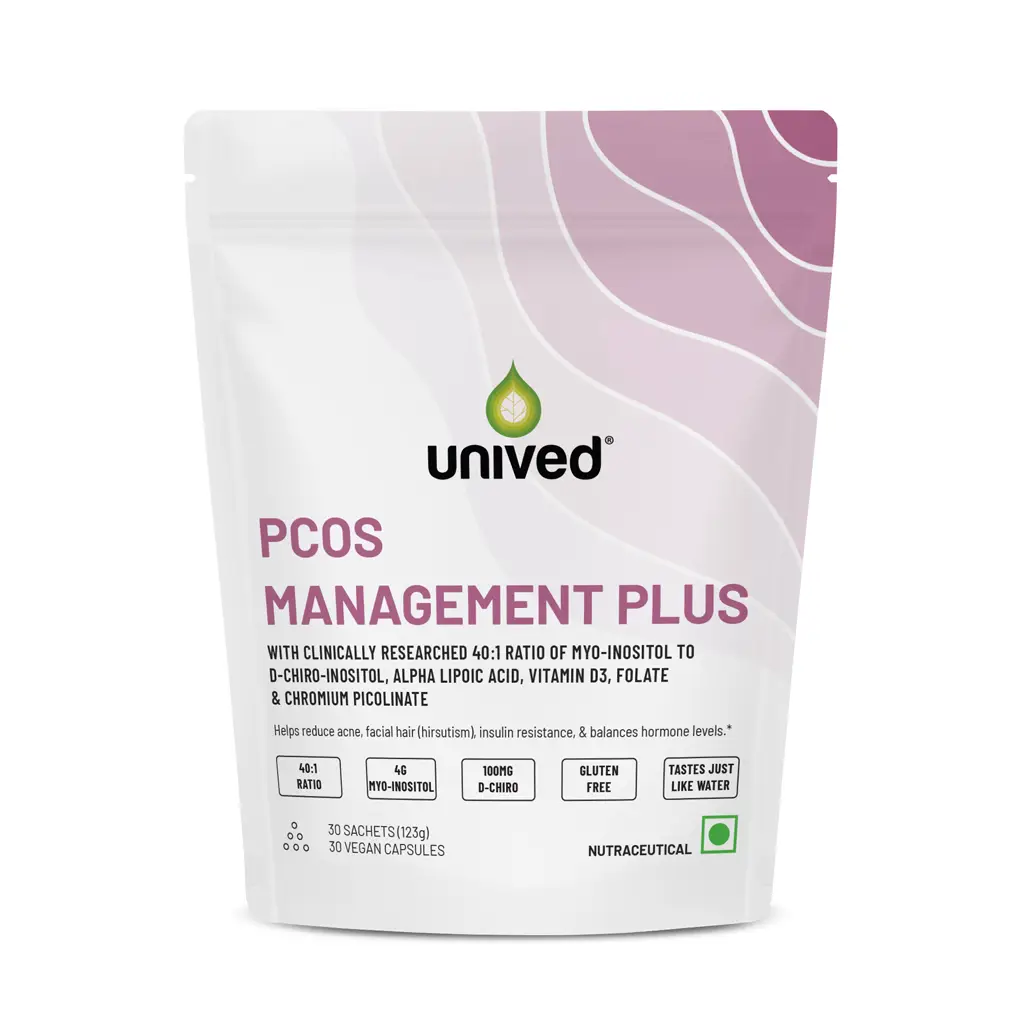 Unived PCOS Management Plus Box for Regularize Menstrual Cycle - Combo Pack