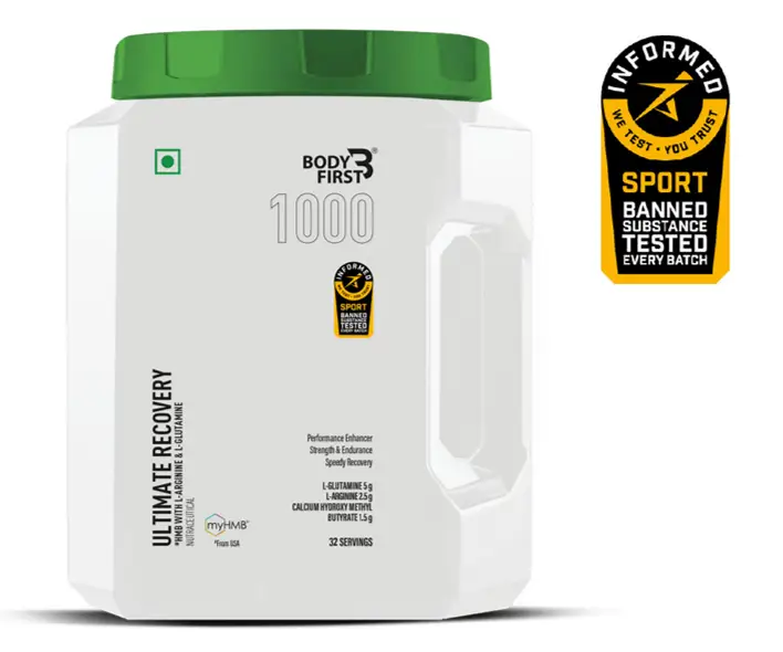 Bodyfirst Ultimate Recovery - Performance enhancer, endurance and speedy recovery - 32 Serving - 300 gm - Unflavoured