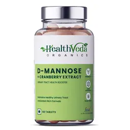 Health Veda Organics - D-Mannose + Cranberry Extract for Kidney Health and Urinary Tract Infection icon