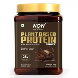 WOW Life Science - Plant Protein Powder - Made From Pea & Brown Rice Protein -chocolate Flavour icon