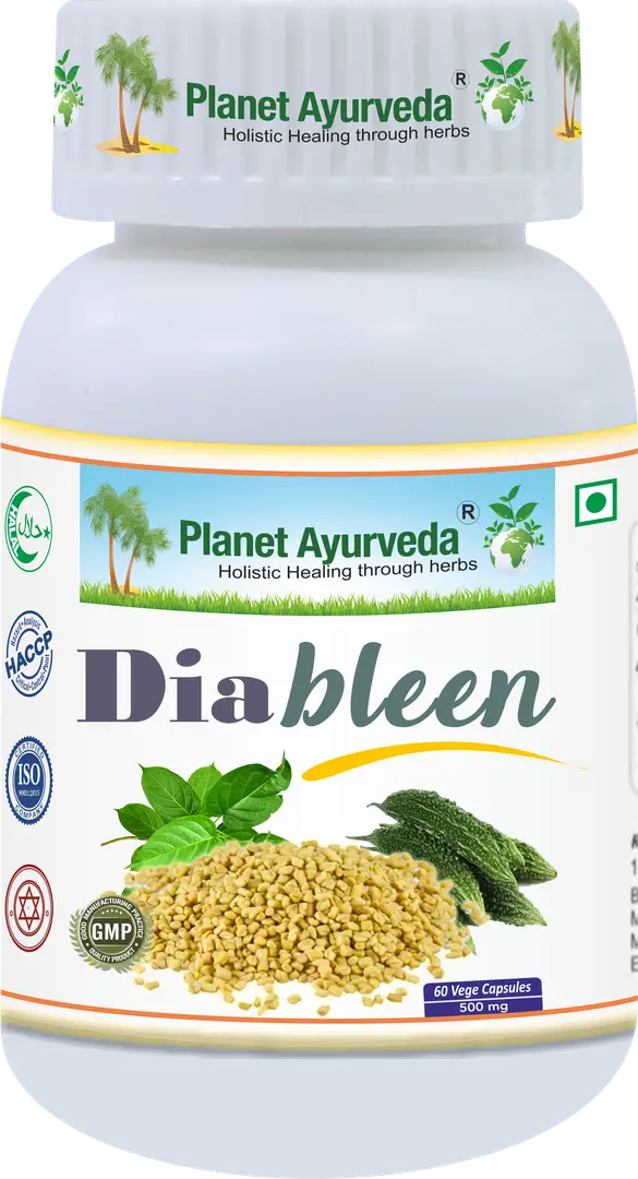 Planet Ayurveda Diableen for Controlling Increased Sugar Level - Pack of 1 (60 Capsules)