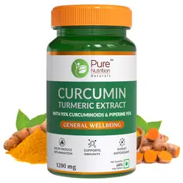 Pure Nutrition Curcumin Turmeric extract l Curcumin tablets with Piperine for Healthy Joints icon