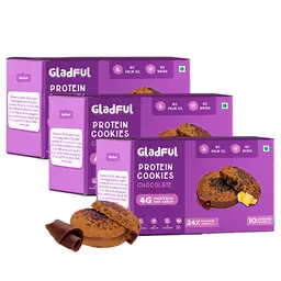 Gladful Protein Cookies Made with Whole wheat Atta and Butter for Snacking icon