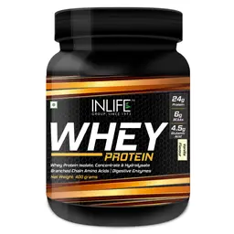 INLIFE - Whey Protein Powder With Isolate Concentrate Hydrolysate & Digestive Enzymes