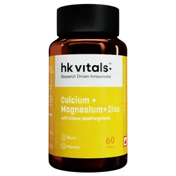 HK Vitals Calcium Magnesium & Zinc with Vitamin D3, Calcium for Bone Health and Joint Support