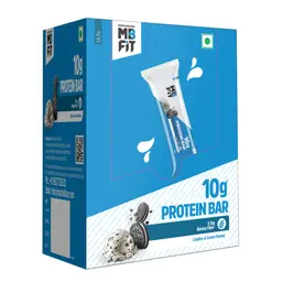 MuscleBlaze - Protein Bar, Protein Blend, Fibre, 100% Veg, Gluten-Free, Healthy Protein Snacks, For Energy & Fitness (Pack of 6)