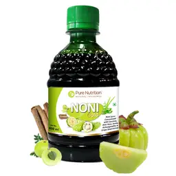 Pure Nutrition Noni Gold Juice Concentrated with Garcinia, Aloe Vera, Amla, Ashwagandha for Overall Wellbeing icon