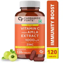 Carbamide Forte - Natural Vitamin C Amla Extract With Zinc For Immunity & Skincare - 120 Veg Tablets icon