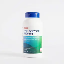 GNC Fish Body Oil for Men & Women | 1000mg Omega-3s with EPA & DHA | Promotes Joint Health | Improves Focus & Memory | Protects Vision | Supports Healthy Cholesterol | USA Formulated icon