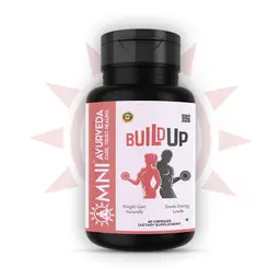 Omni Ayurveda -  Build Up Capsules - Cinnamon Extract and Arjuna Extract - Boosted Appetite,Muscle Growth - 60 Capsules icon