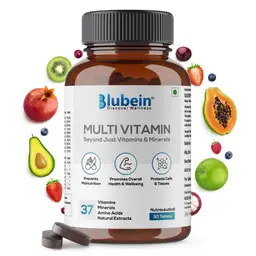 Blubein Multivitamin Tablet with 37 Vital Ingredients for Overall Health and Wellbeing icon