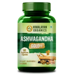 Himalayan Organics Ashwagandha Gold | Supports Strength, Energy & Immunity | 60 Veg Capsules icon