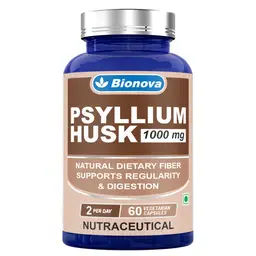 Bionova Psyllium Husk Vegetarian Capsules-60’S Pack- For Regularity And Better Digestion icon