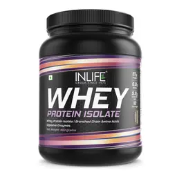 INLIFE - 100% Isolate Whey Protein Powder Supplement 27 grams protein per serving (Chocolate, 400 gm) icon