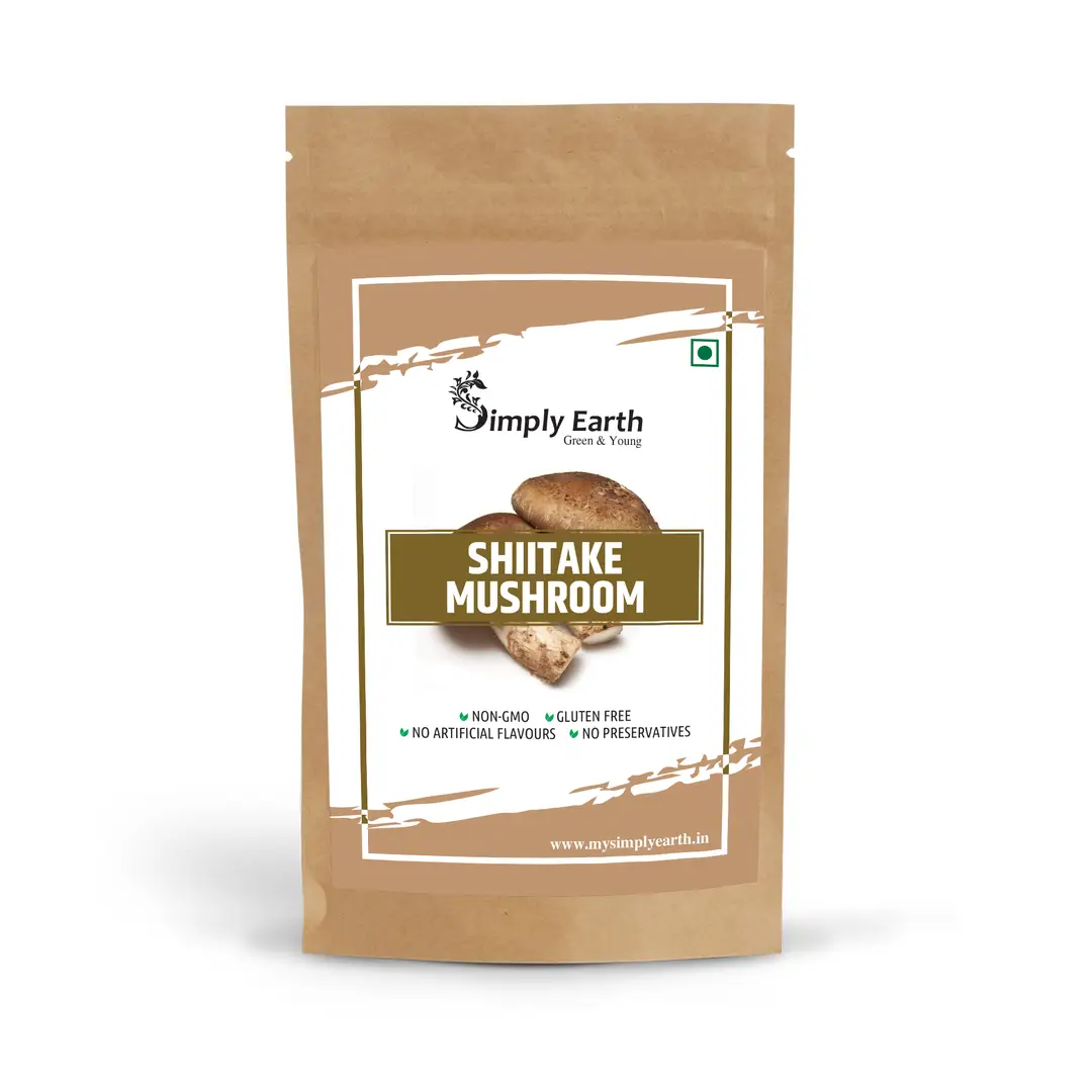 Simply Earth Shiitake Mushroom Extract Powder for Healthy Cholesterol - 100 gm