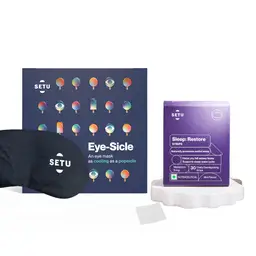 Setu Sleep Restore Melatonin 5mg and Setu Cooling Eye Mask (Combo Pack)  icon