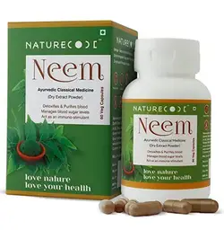 Nature Code Neem Detoxifies And Purifies Blood. 60 Veg. Capsules icon