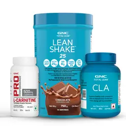 GNC Slimming Kit Total Lean CLA (90 Capsules), L-Carnitine (30 Tablets) and Lean Shake (1.6lbs) icon