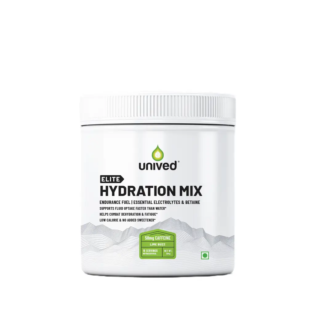 Unived Elite Hydration Mix - Bare Naked - 16 Servings - Lime Buzz (300 gm)