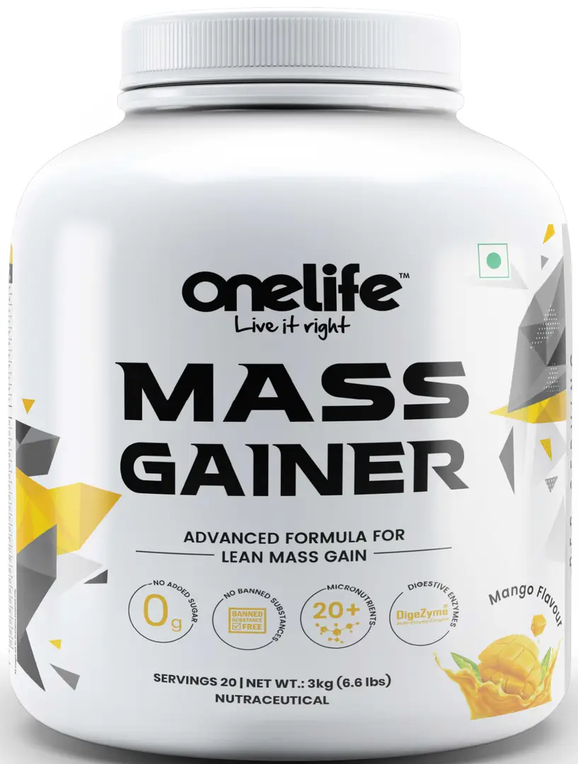 Onelife - Mass Gainer 3kg-Belgium Chocolate - Mango (6.6lb)