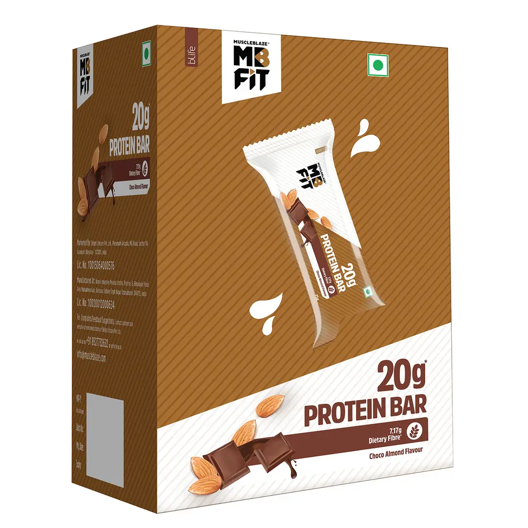 Yogabar No Added Sugar 20g Protein Bars, High Protein & Energy Bars, Added Probiotics & Whey, 20g Protein & 10g Fibre Nutrition Bars, Pack of 5  x 70g Each