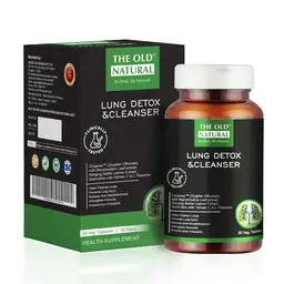 The Old Natural Lung Detox - Smokers & Pollution I Clinically proven formula for Lung Cleansing I 18 in 1 Lung Detox with Quercetin, Stinging Nettle, Vasaka, Asparagus - Lung Cleanse Supplement for Smokers - Removes Tar & Mucus from Lungs - 60 Tablets icon
