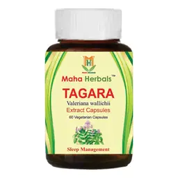 Maha Herbals - Tagara Extract Capsules - With Valeriana wallichii - For Stress And Possesses Anti-Depressant Effects