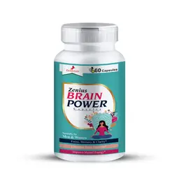 Zenius Brain Power with Safed Chandan, Moolethi for Brain Booster and Memory Power