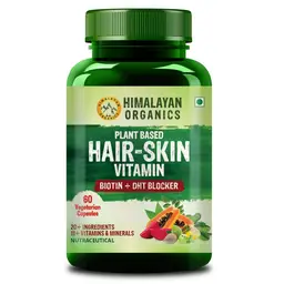 Himalayan Organics - Plant based Hair Vitamin (With Biotin and DHT Blocker) 60 Capsules icon