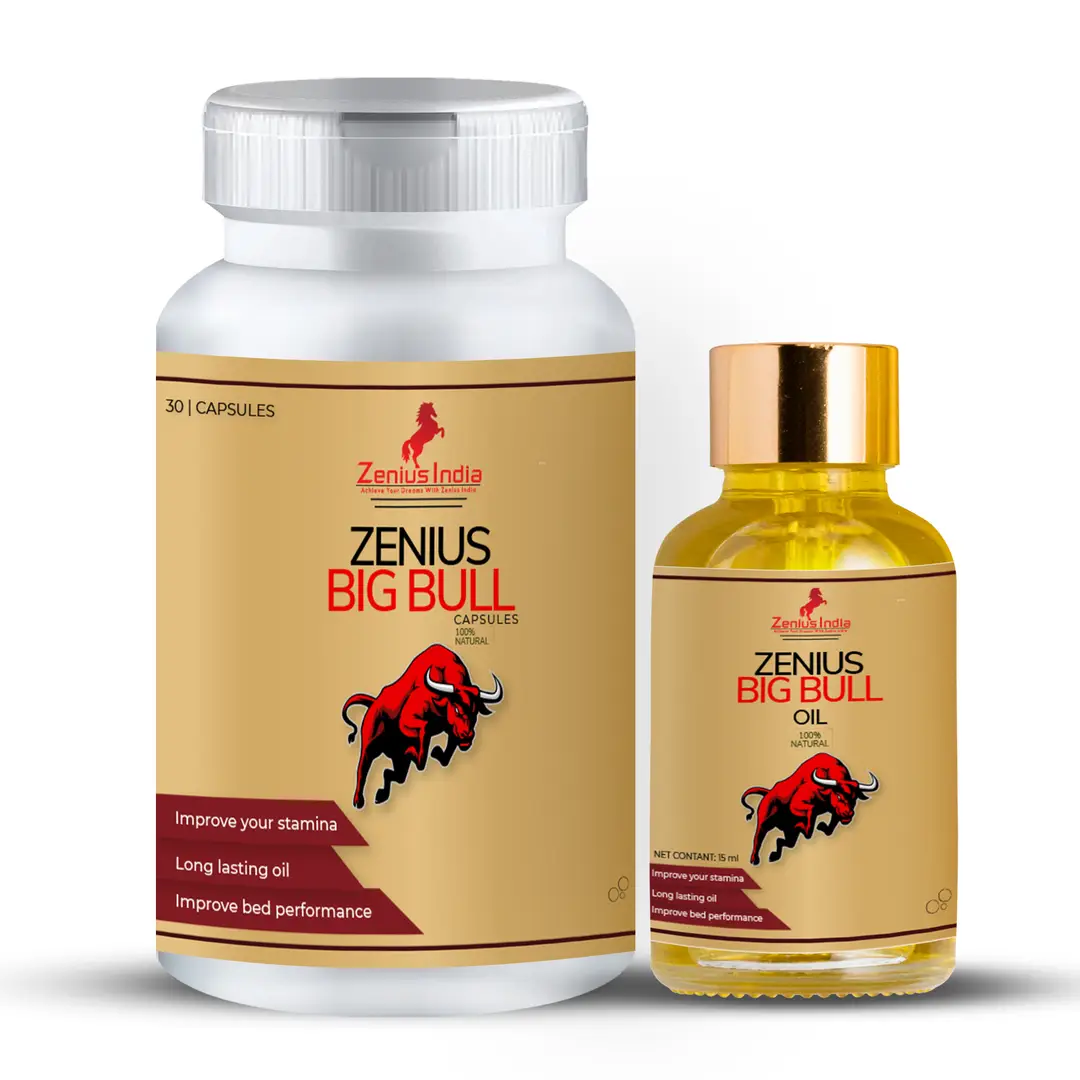 Zenius Big Bull Kit - Herbal Supplements for Sexual Health and Stamina Enhancement - (Combo Pack)