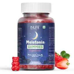 INLIFE - Melatonin Gummies 5mg, Sleeping Aid Supplement, Sleep Well, Be Relaxed & Restore Balance with Melatonin for Men Women | Delicious Strawberry Flavour - 30 Gummies icon