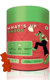 What's Up Wellness - Kids Gummies - with Vitamin D3, E and Folic Acid - for Brain Health and Immune system icon