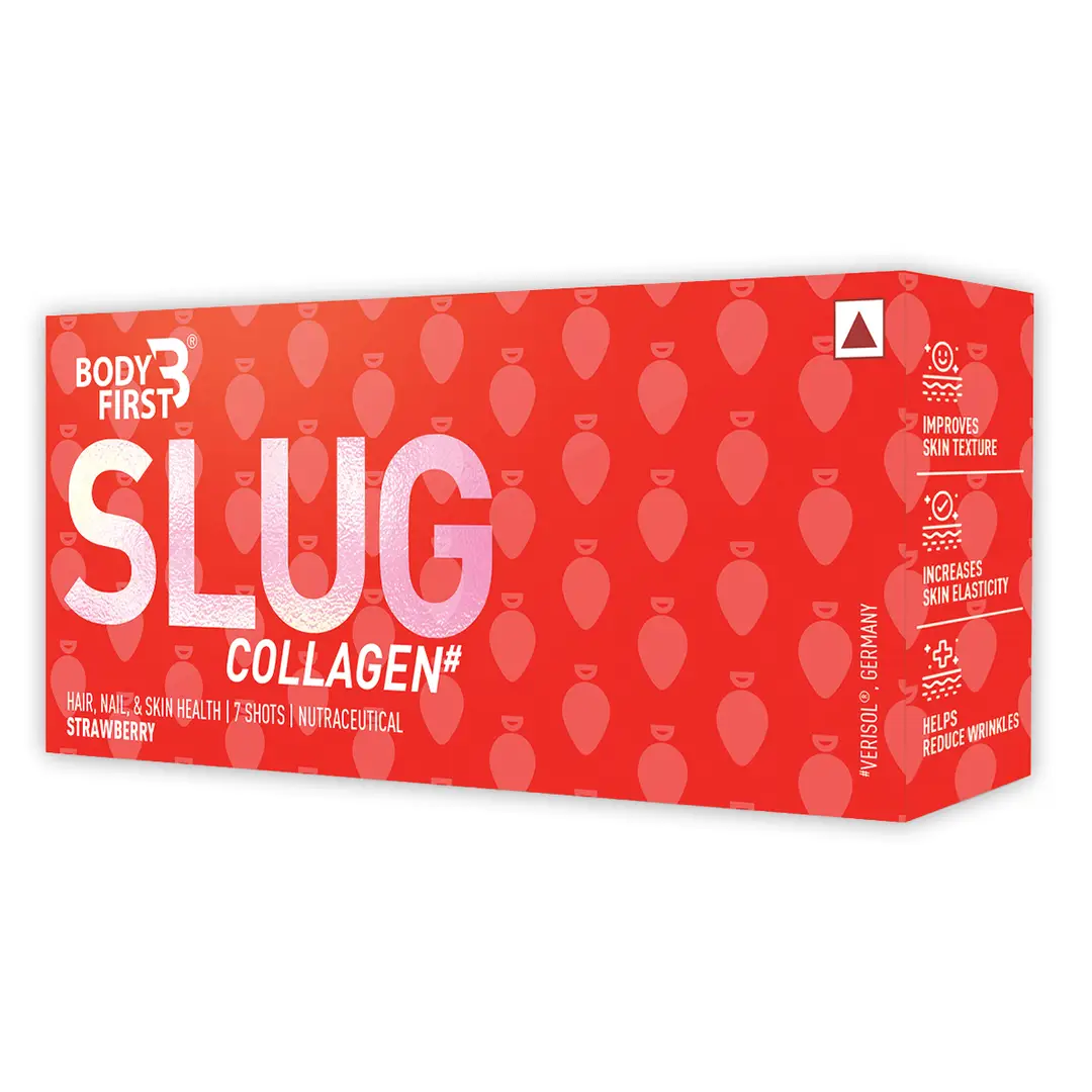 Bodyfirst Collagen Slug - Hair, Nail, & Skin Health - Strawberry (7 Shots)