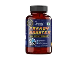Humming Herbs Energy Booster Supplement For Men With Tribulus Terrestris, Ashwagandha, L-Arginine Extract | Build Muscle Mass Gainer And Brain Booster - 60 Capsules icon