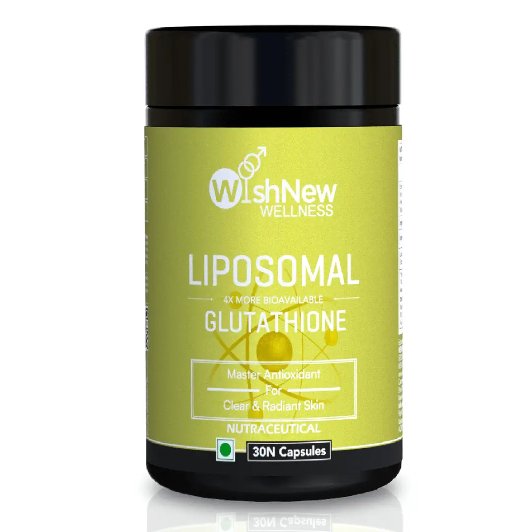 Wishnew Wellness Liposomal Glutathione for Enhanced Antioxidant Support - Pack of 1(30 Capsules)
