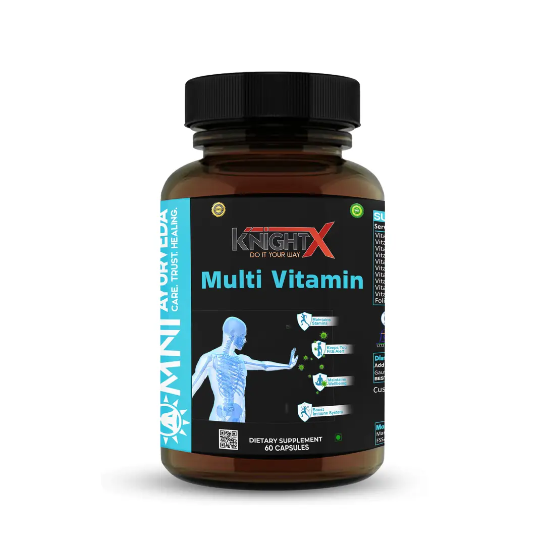 KnightX - Women's Multivitamin Capsules - With Folate and Calcium 800mg - Boost Immunity - Pack of 1 (60 Capsules)