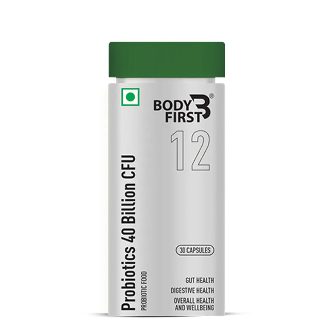 Bodyfirst Probiotics 40 Billion CFU - Gut Health, Digestive Health, Overall Health & Wellbeing - Pack of 1(30 Capsules)