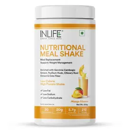 INLIFE - Nutritional Meal Shake, Men Women, Meal Replacement Protein Shake with Weight Management Ayurvedic Herbs, 11g Protein, 0g Added Sugar (500g, 16 Servings) icon