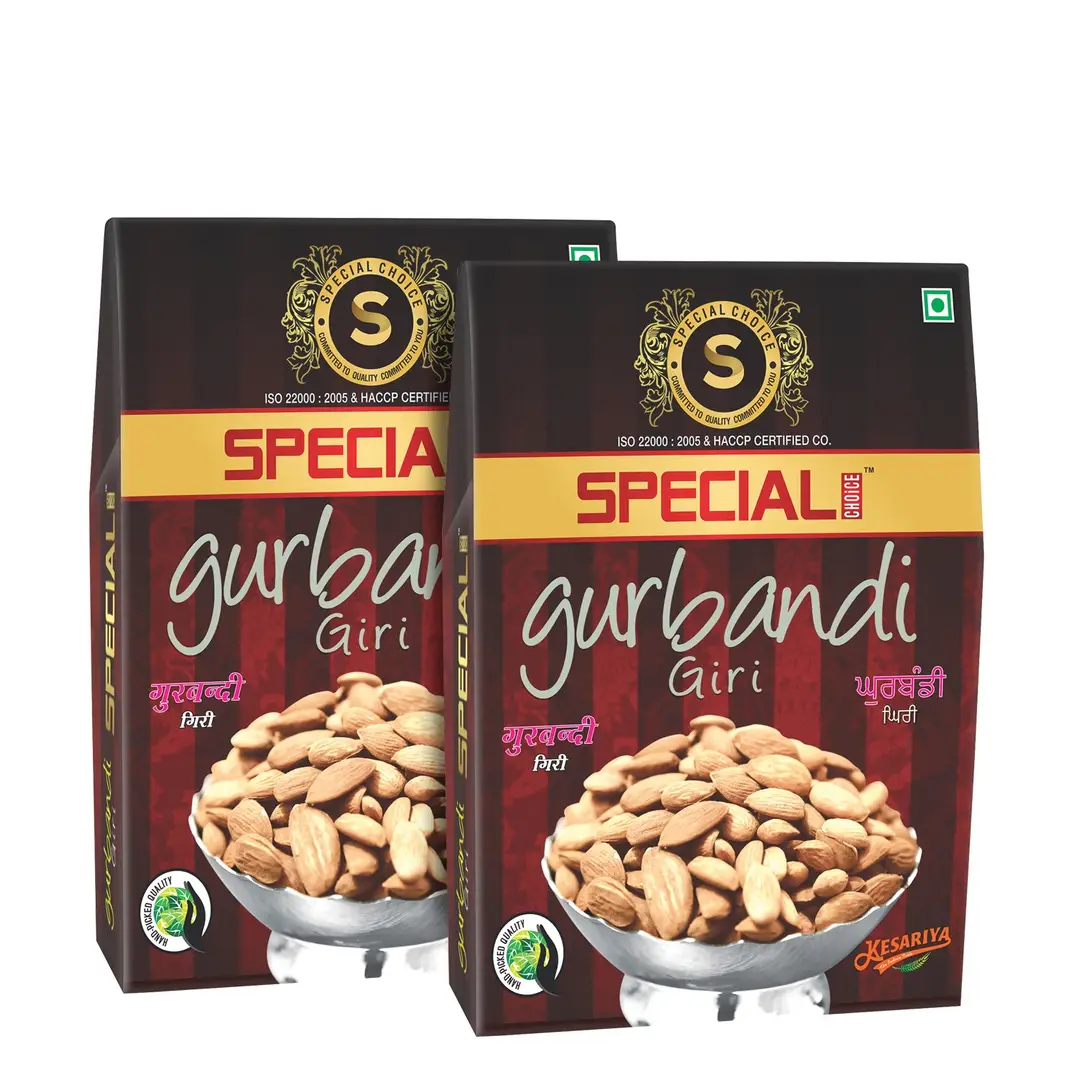 Special Choice Gurbandi Giri (Almond Kernels) Kesariya for Regulating Cholesterol Levels - Pack of 2 (500 gm)